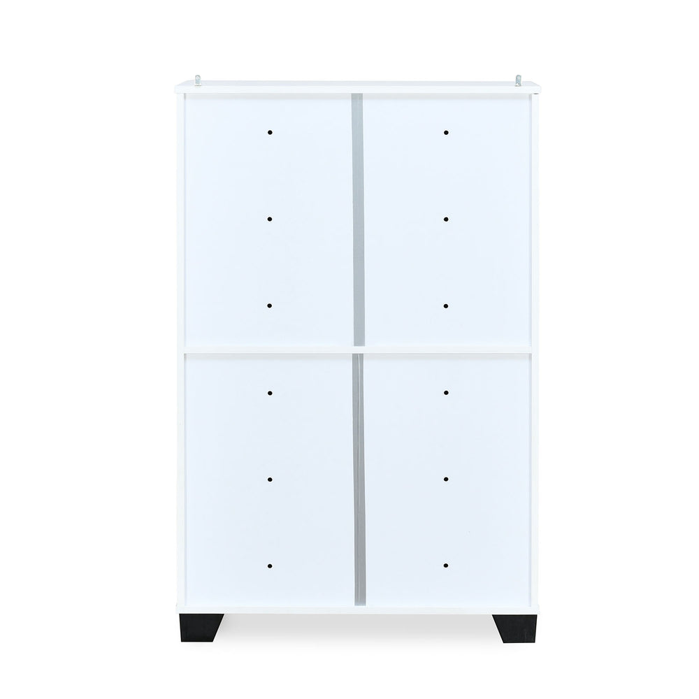 Caren Engineered Wood Big Shoe Cabinet (White)