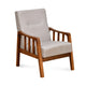 Conolly 1 Seater Fabric Sofa- Brown