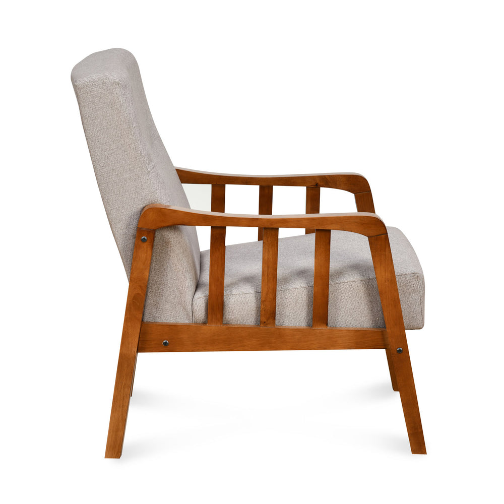 Conolly 1 Seater Fabric Sofa- Brown