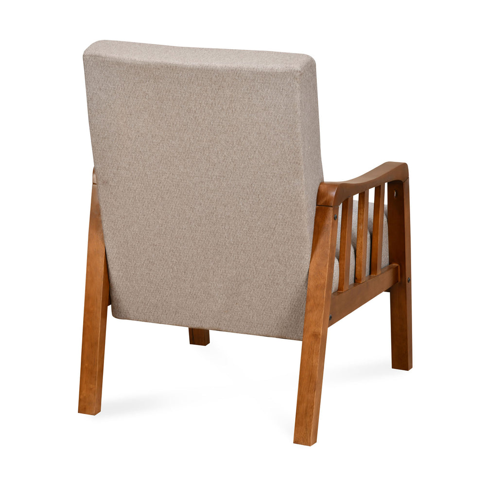 Conolly 1 Seater Fabric Sofa- Brown