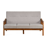 Conolly 3 Seater Fabric Sofa (Brown)