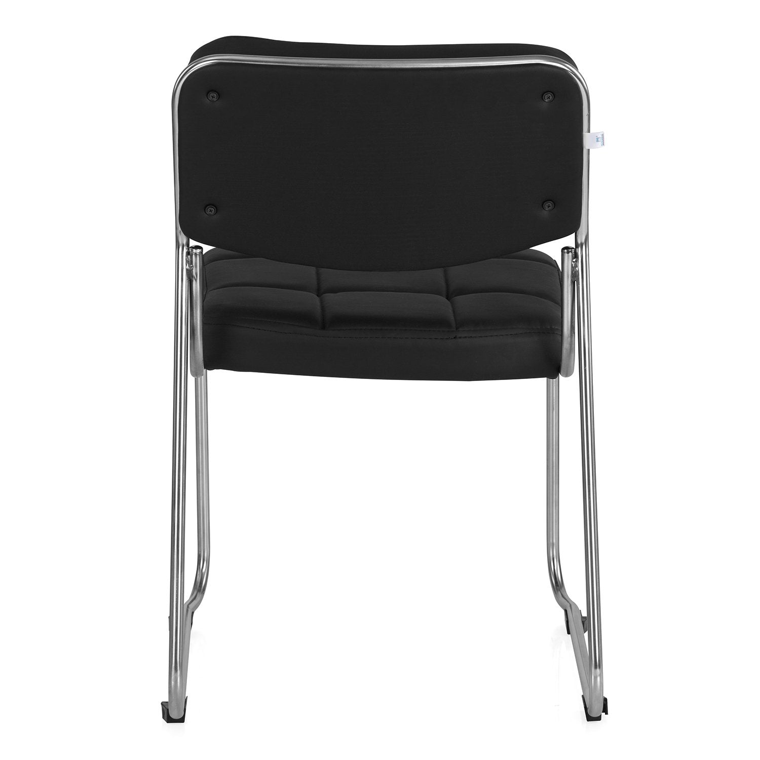 Contract 02 Soft PVC Visitor Chair without Arm (Black)