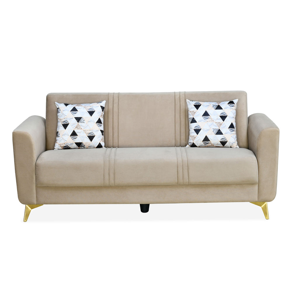 Cooper 3 Seater Fabric Sofa- Beige