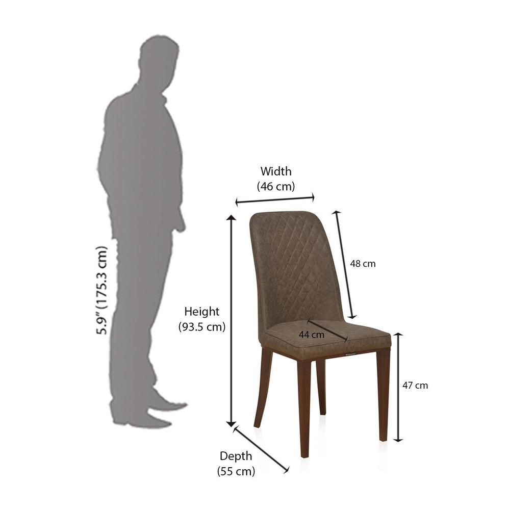 Cucina Dining Chair (Dark Brown)