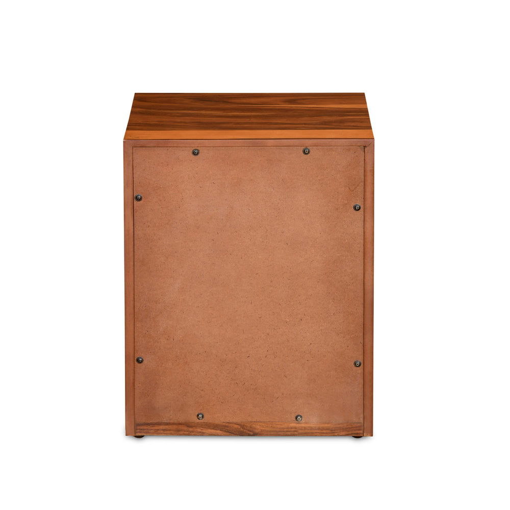 Dewsbury Solid Wood Nightstand with Drawer Storage (Walnut)