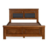 Dexter Solid Wood King Bed (Cappucino)