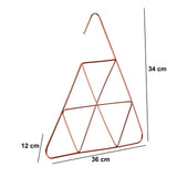 Metal Trio Scarf Hanger- Gold