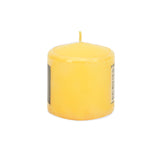 Lemon Sorbet Scented Wax Pillar Candle- Yellow