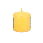 Lemon Sorbet Scented Wax Pillar Candle- Yellow