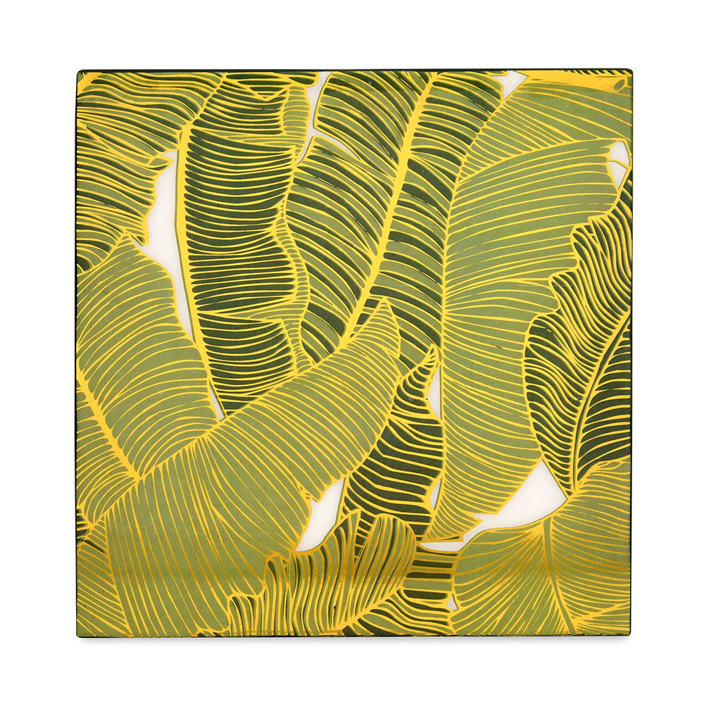 Printed MDF Wooden Trivet- Green