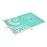 Abstract Printed MDF Table Placemat (Seagreen)