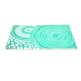 Abstract Printed MDF Table Placemat (Seagreen)