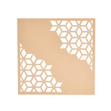 MDF Wooden Trivet- Brown & Beige