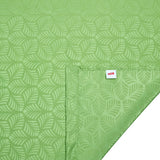 Veera Jacquard Floral 9 Ft Polyester Long Door Curtains Set of 2 (Green)
