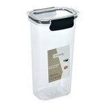 Klip N Store Rectangular 1700 ml Canister Storage Container (Black)