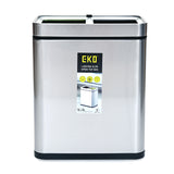 Wet & Dry Open Top 10 L Dual Dustbin- Silver
