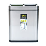 Wet & Dry Open Top 10 L Dual Dustbin- Silver
