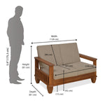 Elena 2 Seater Sofa (New Wenge)