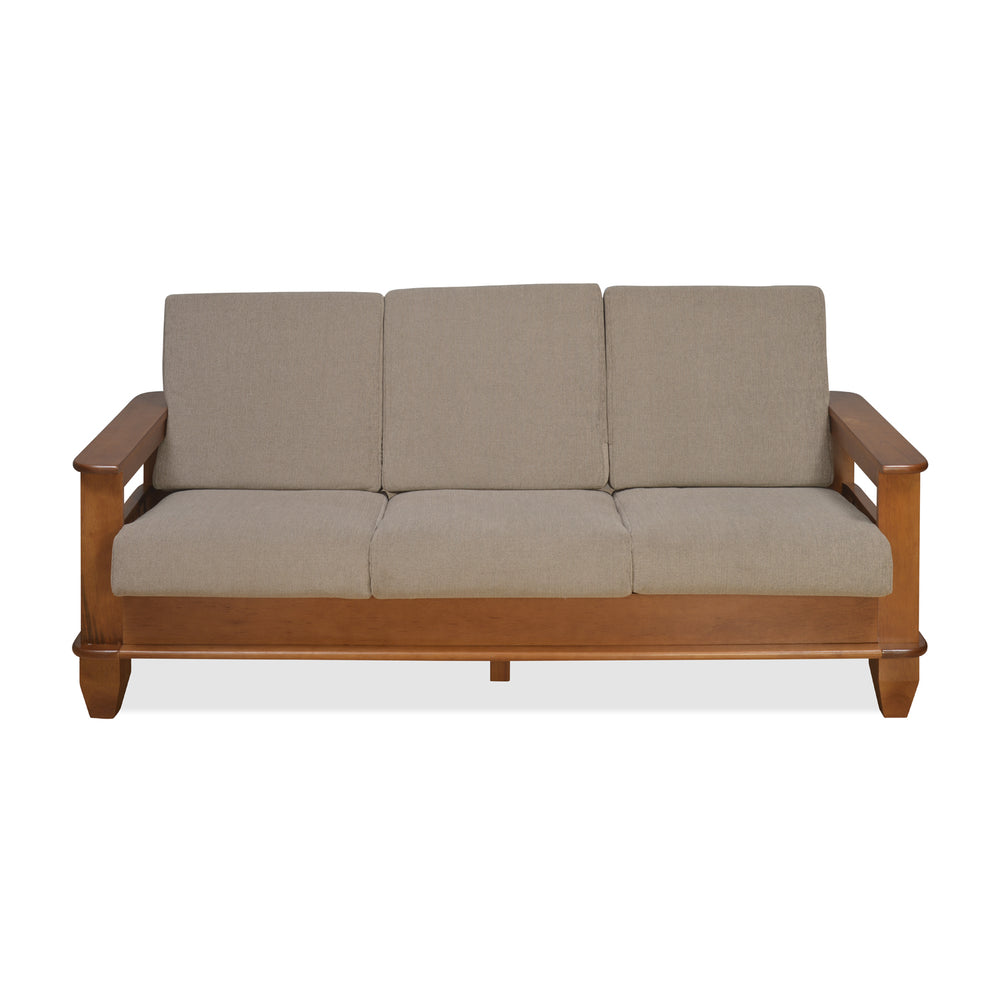 Elena 3 Seater Fabric Sofa- New Wenge