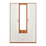 Eternal 3 Door Wardrobe With Mirror (Teak Finish)