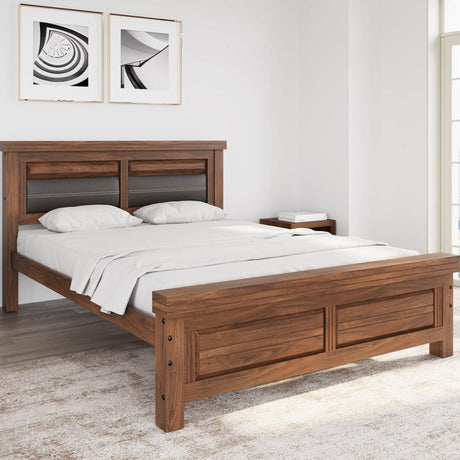 Nilkamal Dexter Queen Bed Without Storage (Cappucino)