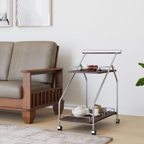 Nilkamal Ivan Serving Cart Dark Walnut