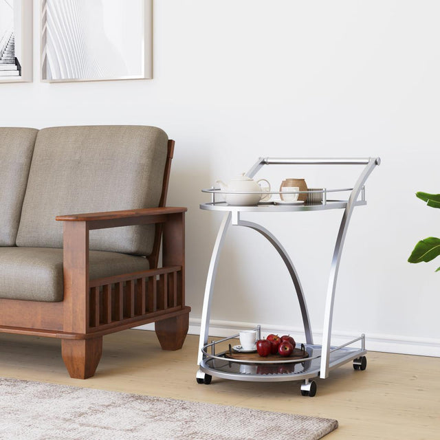 Nilkamal Juniper Serving Cart With Wheel Black