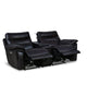 Bakewell 2 Seater Leather Electric Recliner with Console- Brown