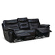 Bakewell 3 Seater Leather Electric Recliner- Brown