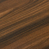 Trendy Engineered Wood Coffee Table Set with Storage Stool (Walnut)