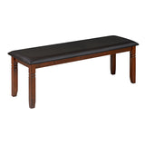 Floret 6 Seater Dining Set With Bench (Walnut)