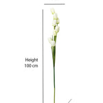 Tulip Artificial Flower Stick- White