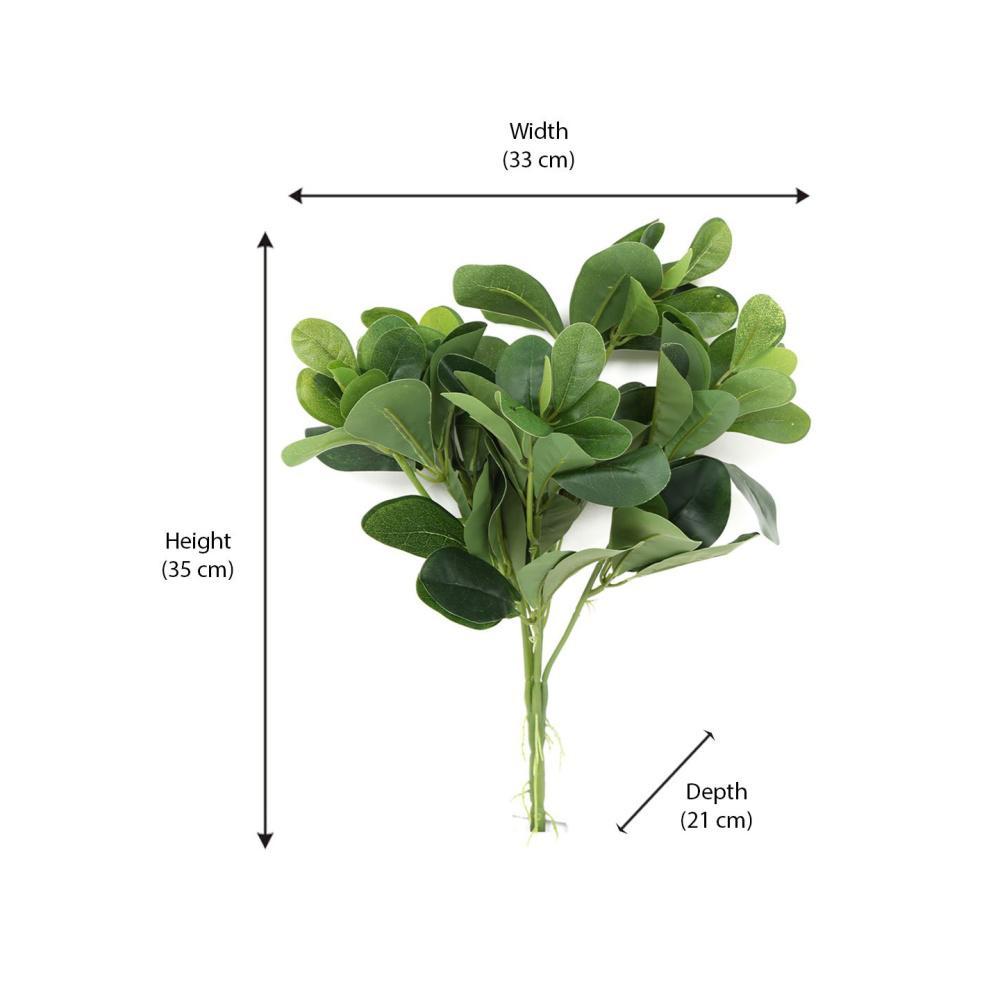 Artificial Leafy Filler Stick- Green