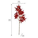 Maple Artificial Leaf Stick- Red