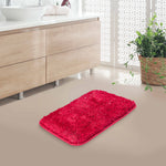 Lurex Solid Polyester 16' x 24' Anti Slip Bath Mat- Pink