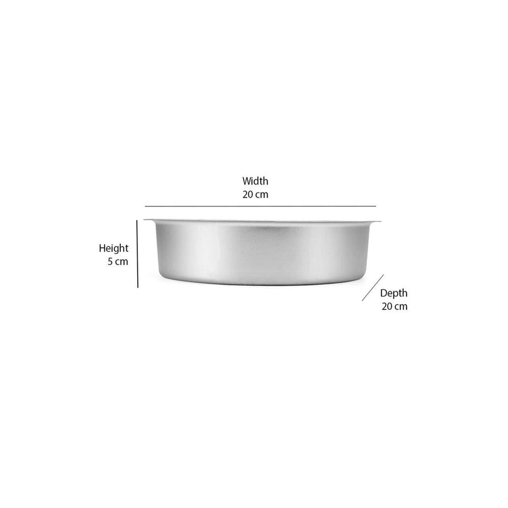 Round Medium Bakeware Cake Mould- Silver