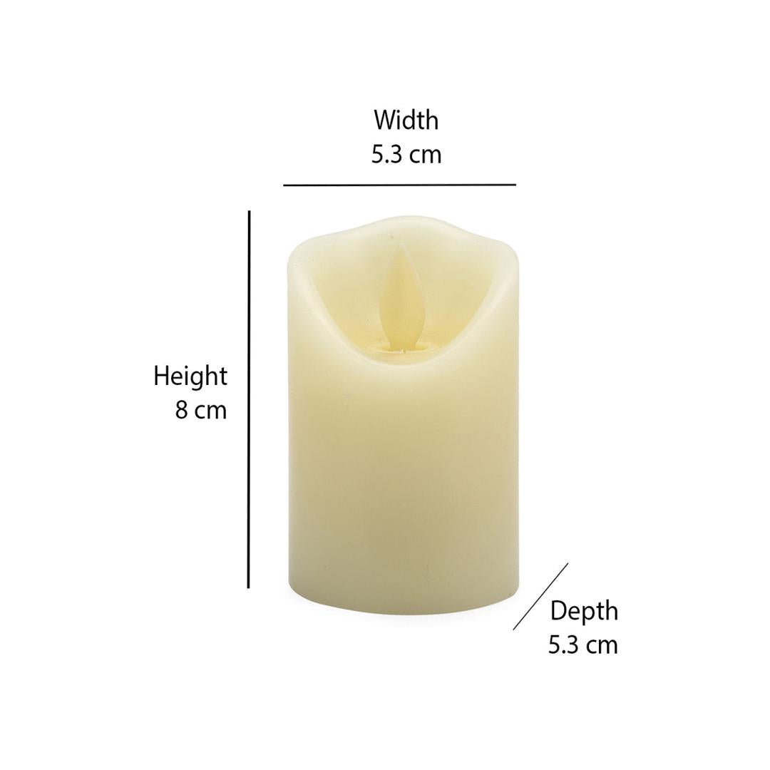 Glamor Moving LED Small Candle- White