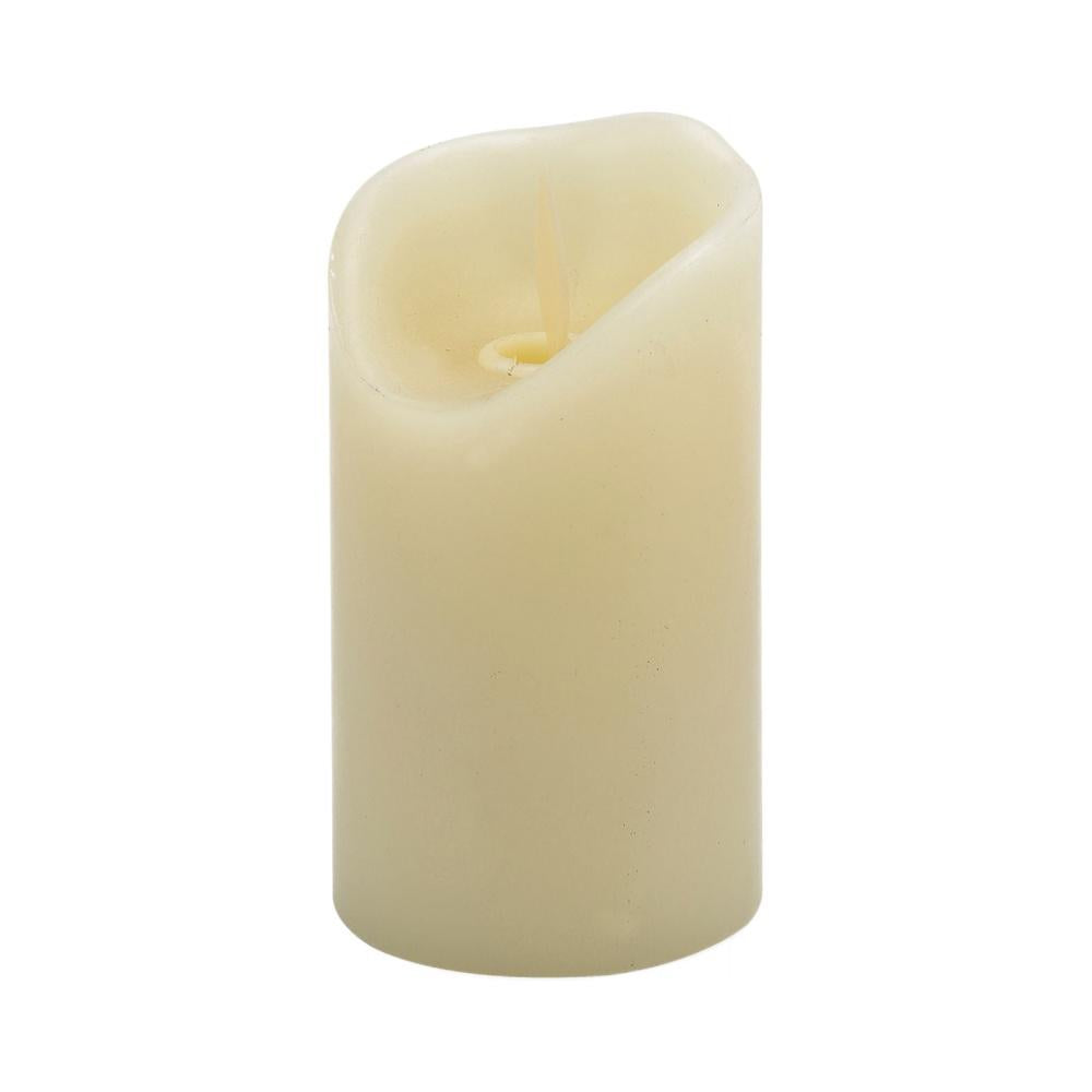Glamor Moving LED Medium Candle- White