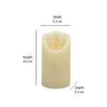 Glamor Moving LED Medium Candle- White