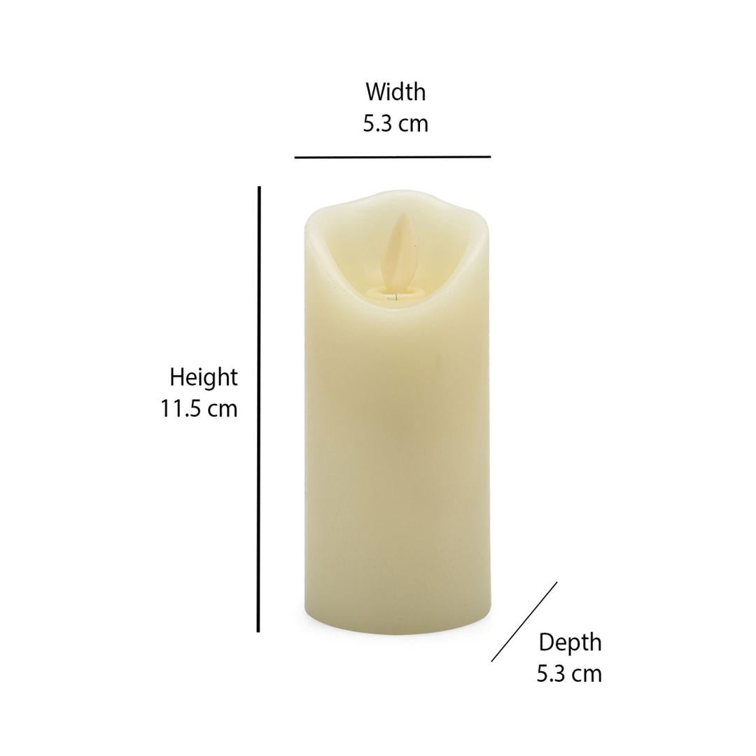 Glamor Moving LED Large Candle- White