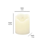 Dazzle Non Moving LED Candle- White