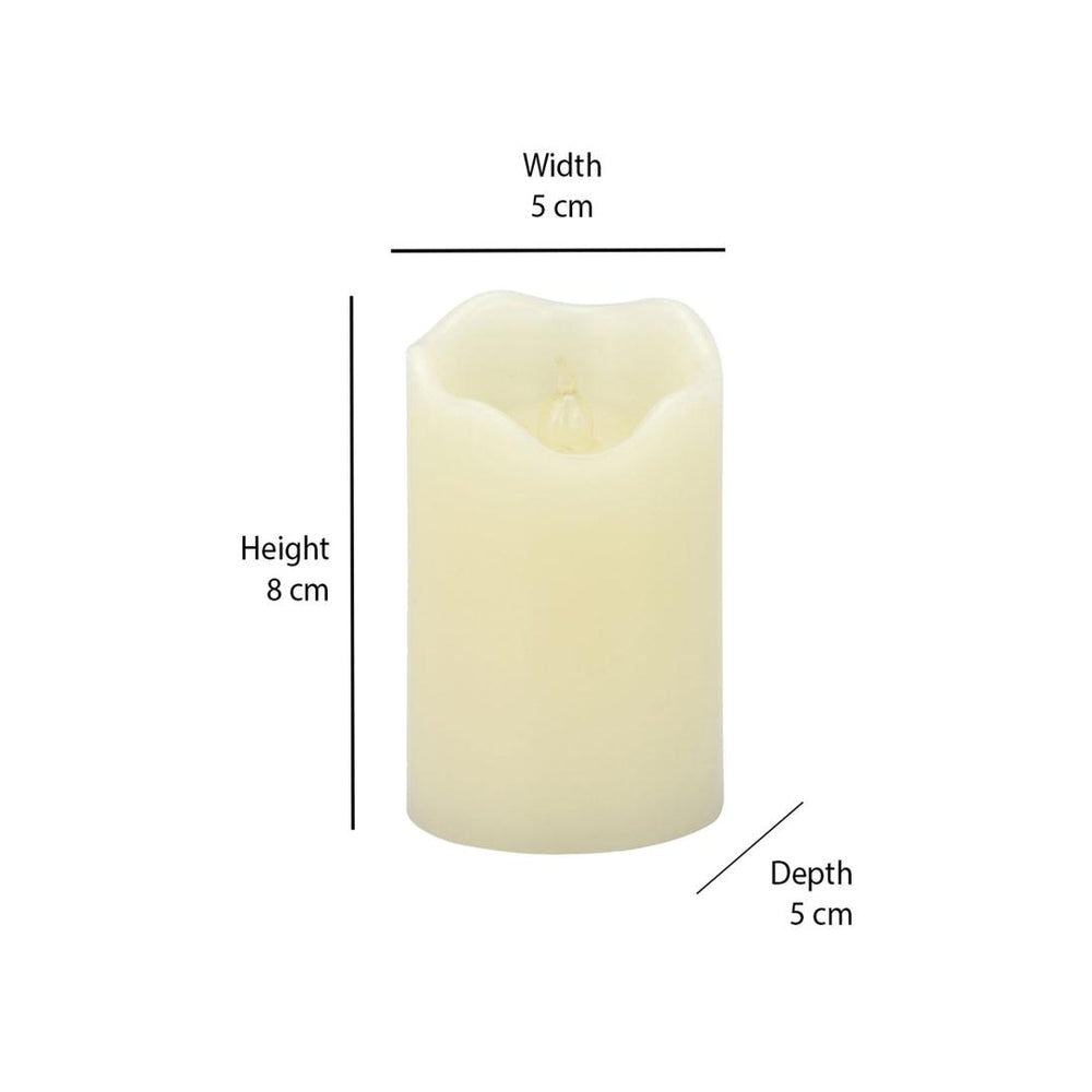 Dazzle Non Moving LED Candle- White