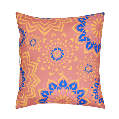 Ariel Mandala Craft Satin Fabric 16" x 16" Filled Cushion (Onion)