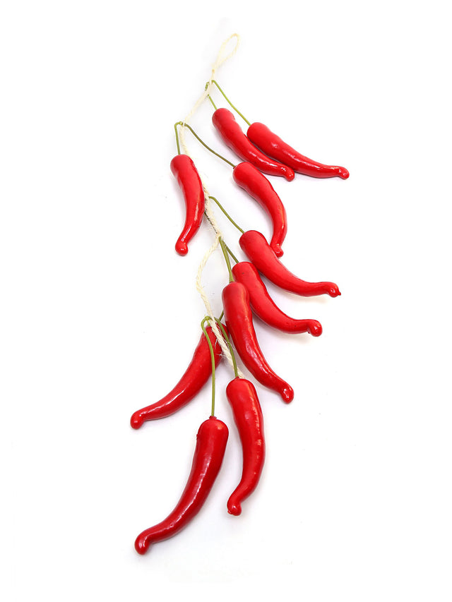 Nilkamal Artificial Chillies Bunch (Red)