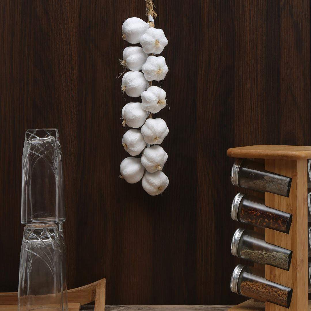 Artificial Garlic Bunch- White