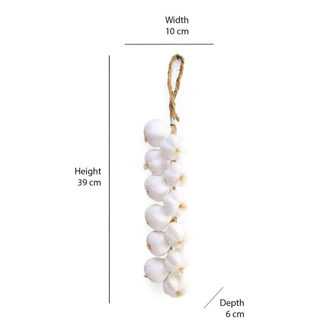 Artificial Garlic Bunch- White