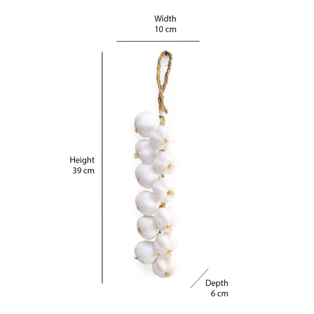Artificial Garlic Bunch- White