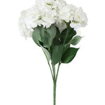 Hydrangea Artificial Flower Bunch- White
