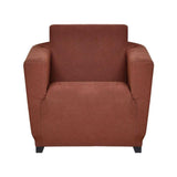 1 Seater Knit Sofa Cover- Brown