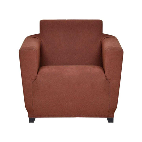 1 Seater Knit Sofa Cover- Brown